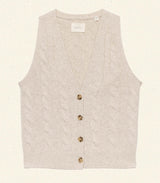ALBERTA CASHMERE VEST -- COTTAGE
