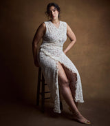 ANABELIA DRESS -- SOFT CAMELLIA