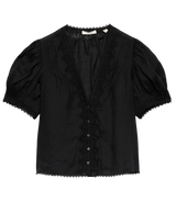 BRIGITTA TOP -- BLACK
