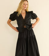 BRIGITTA TOP -- BLACK