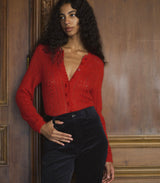 COSETTE CARDIGAN -- CERISE