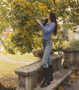 ELLIOT CASHMERE CARDIGAN -- VASHON JACQUARD