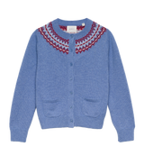 ELLIOT CASHMERE CARDIGAN -- VASHON JACQUARD
