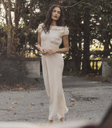 EMERENCE DRESS -- CRÈME PORTIA DOT