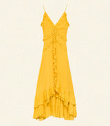 EVELINA DRESS -- GOLDEN ACACIA