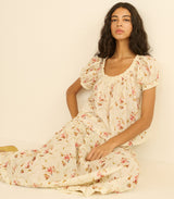 FREDERICA TOP -- BLANC PRAIRIE ROSE