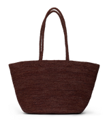 HARBOUR TOTE -- MARRON RAFFIA