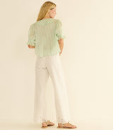 HENRI TOP -- SEAFOAM
