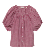 JUNE TOP -- MULBERRY LA MADDALENA GINGHAM