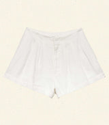 LARUE LINEN SHORT -- SALT