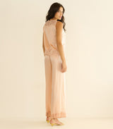 VIVIANE TOP -- PEACH SORBET