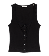 LOIS TANK -- BLACK QUELLE JOLIE POINTELLE