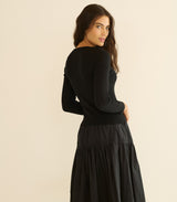 LORI TEE -- BLACK