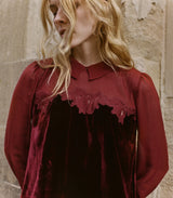 MADELYNNE DRESS -- VINO ROSSO