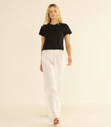 LAVON LINEN PANT -- SALT