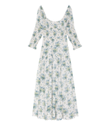 SERAPHINA DRESS -- CRÈME LANTANA FLORAL