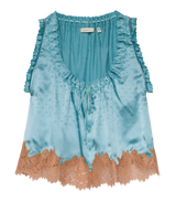 TOULOUSE TOP -- DEEP AQUAMARINE