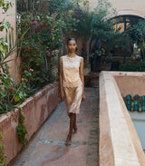 VIVIANE TOP -- PEACH SORBET