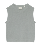 WINSTON CASHMERE VEST -- EUCALYPTUS